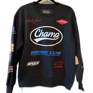 Organic Generation Black Racing Club Sweatshirt NEW size M
